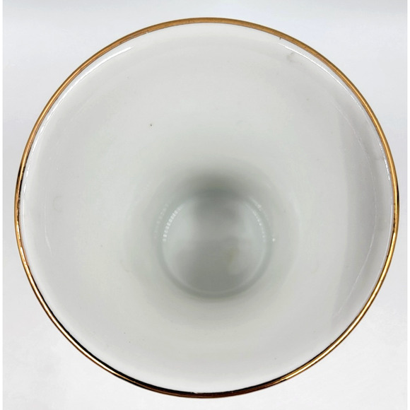 Schumann Arzberg Briar Rose Vase Bavaria Germany Gold Trim Porcelain 1950s - Picture 8 of 9